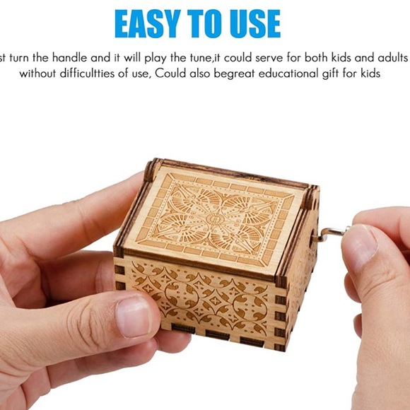 NWT You are My Sunshine Wood Music Boxes,Laser Engraved Vintage Wooden - Picture 2 of 7